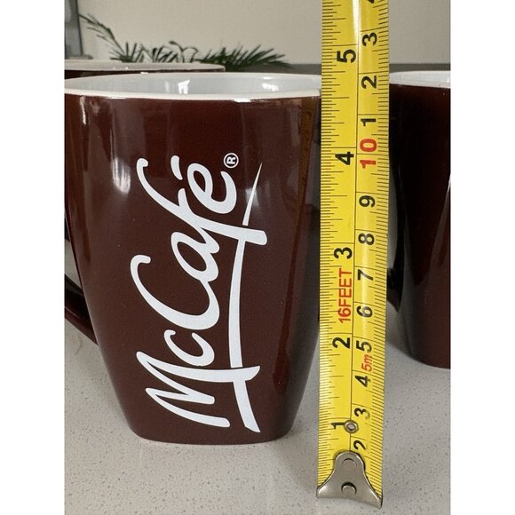 Lot of 4 McDonald’s Limited Edition 001 Brown McCafe 2014 Coffee Mugs Cups - Picture 10 of 13